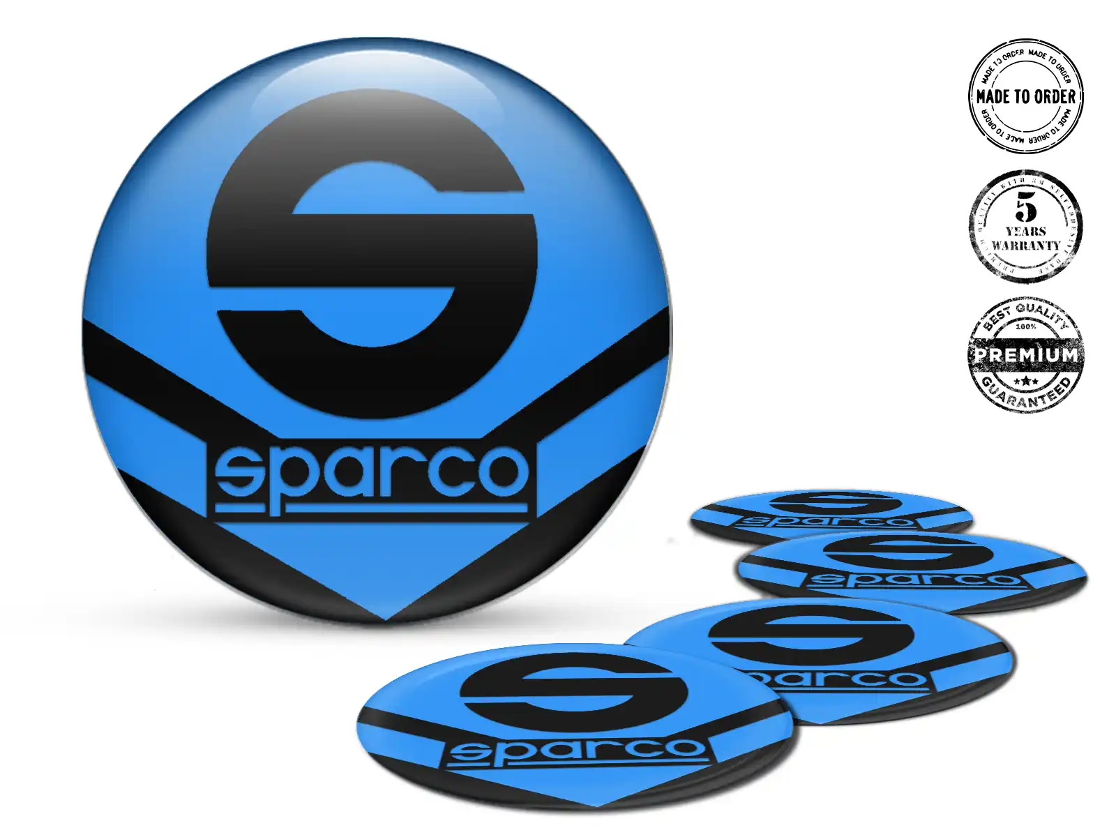 Sparco Individuelle Dome Sticker Harzembleme für Räder